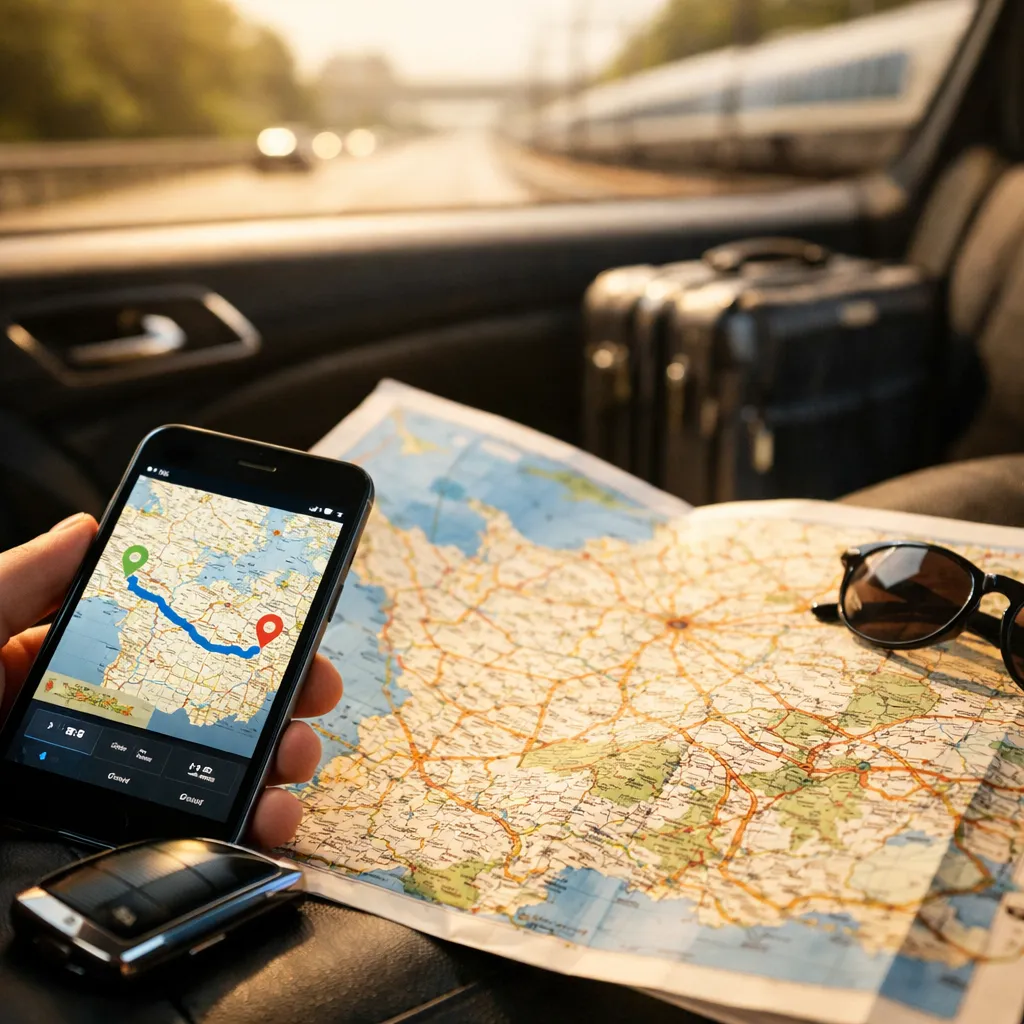 Trajet longue distance sur autoroute au départ de Fontainebleau avec chauffeur privé